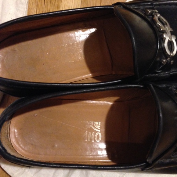 Salvatore Ferragamo Black Gancini Bit Loafers 11.5